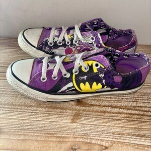 Converse Purple Batman/Catwoman Limited Edition Graphic Low-Top Sneakers